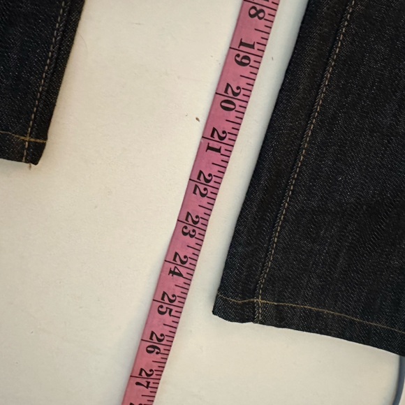 G-Unit Y2KVintage Super HighRise Embroidered Cross Wings Gold Chain Belt Jeans 3 - Picture 14 of 16